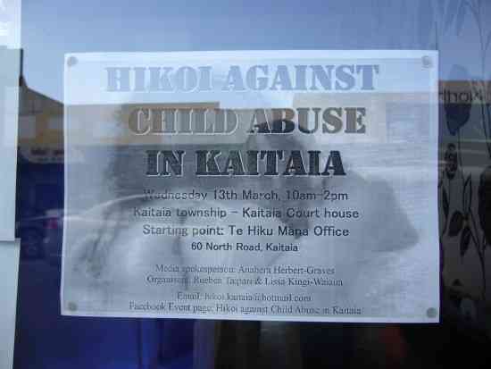 "HIKOI AGAINST CHILD ABUSE IN KAITAIA"