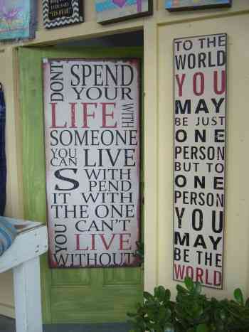 "DONT SPEND YOUR LIFE WIRH SOMEONE ..."