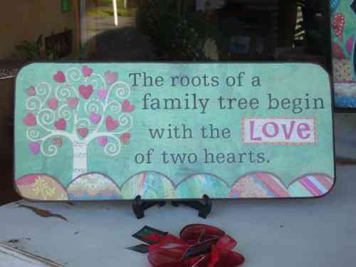 The roots of a family tree begin ..."