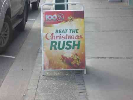 BEAT THE CHRISTMAS RUSH