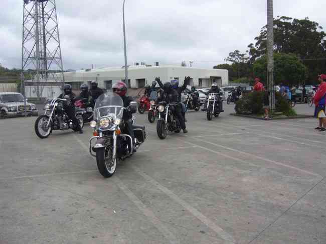 E TU WHANAU bike riders arriving in Kaitaia