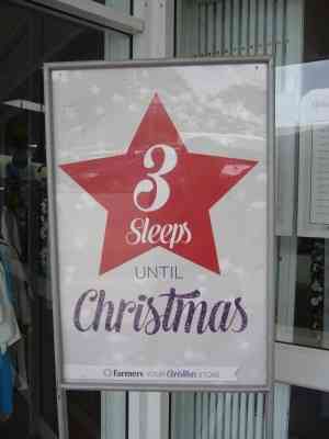 "3 sleeps until Christmas