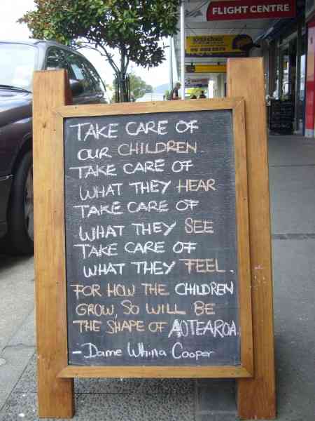 "Take care of our children ..."