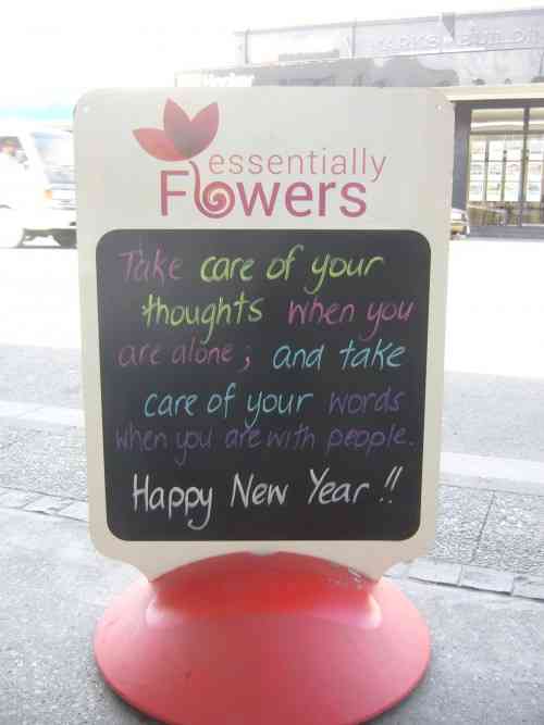 "THOUGHTS" and "WORDS'