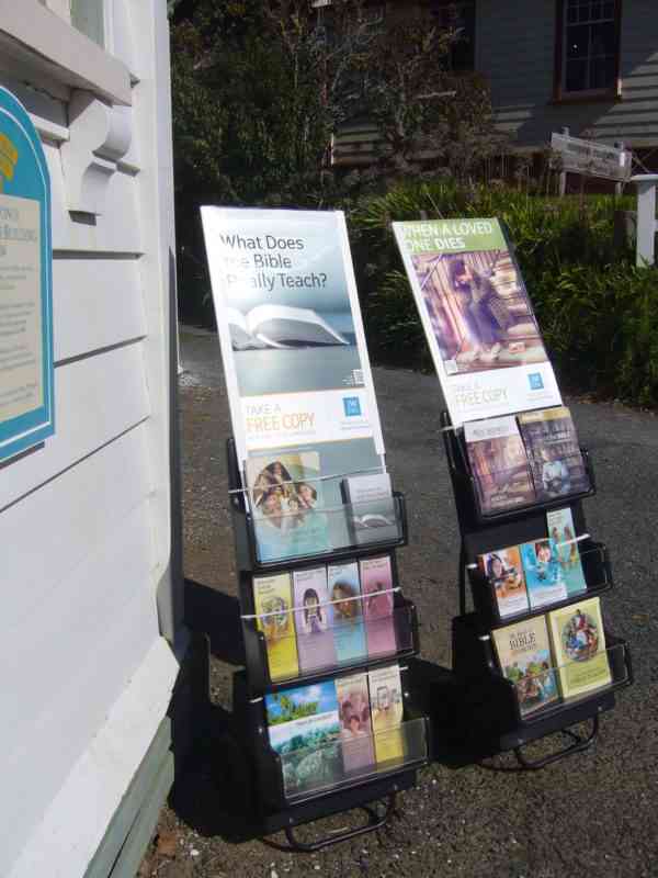 Literature display in Mangonui 