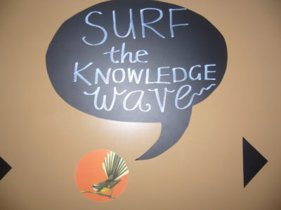 "SURF THE KNOWLEDGE WAVE"