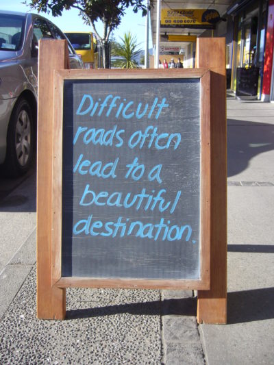 Difficult roads