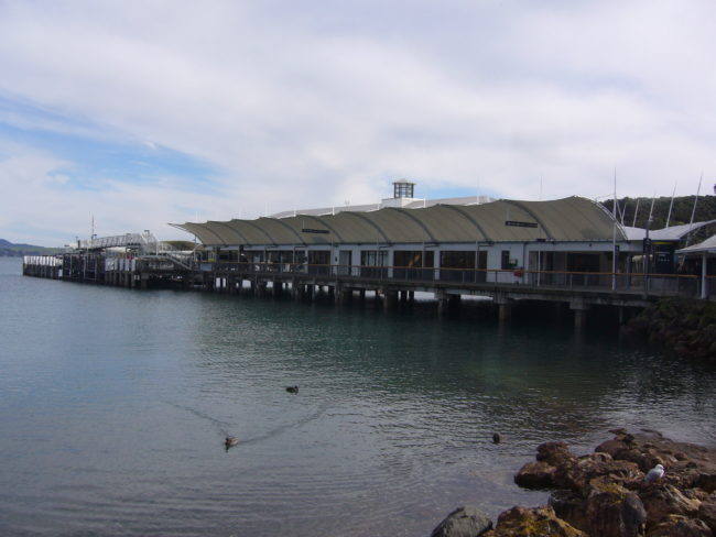 making my way from the ferry to the shops